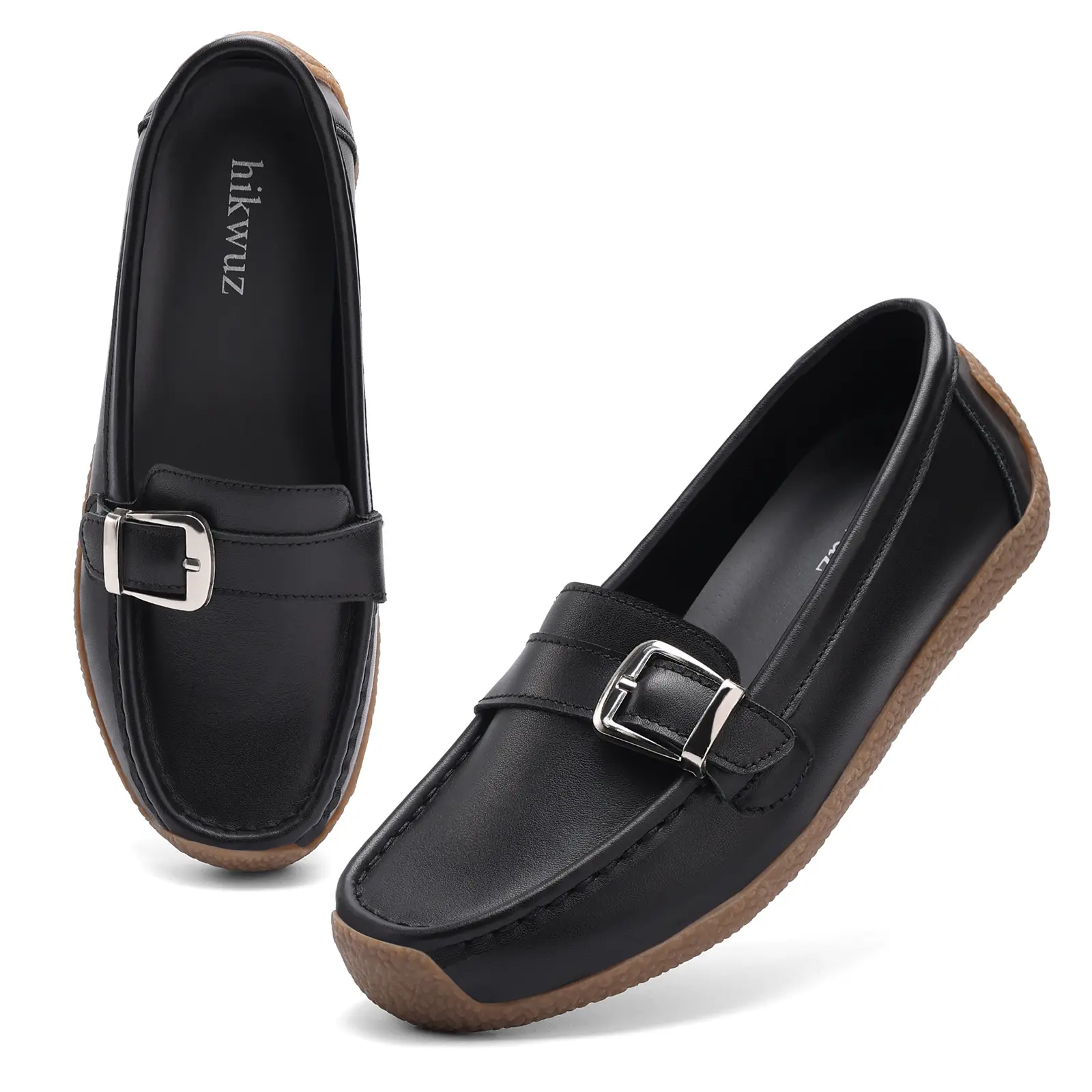 Women's Loafer Flats for Women Round Toe Flat Shoes Dressy   All-match Commuter Shoes for Work & Daily Wear