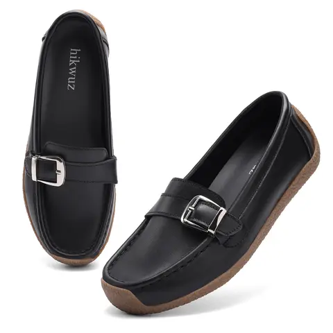 Women's Loafer Flats for Women Round Toe Flat Shoes Dressy   All-match Commuter Shoes for Work & Daily Wear