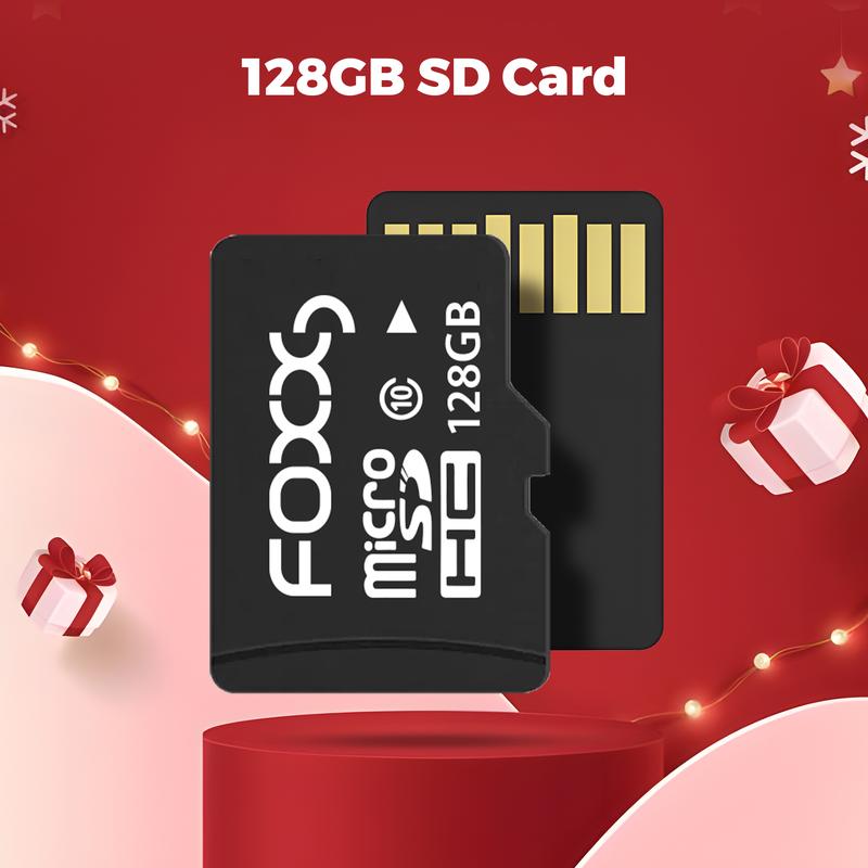 【ST】Foxxd 64GB/128GB Micro SD Card – Ultra-Fast, Reliable Storage for Photos, Videos & Gaming – Perfect for Travel, School, Home, Office & On-the-Go Entertainment – Great Gift for Tech Lovers, Students & Holidays
