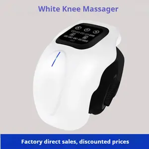 Heating Knee Massager with Vibration Electric Adjustable Knee Massager USB-Rechargeable Smart Heating with LED Touch Screen Unisex Gift-Ready for Knee Comfort