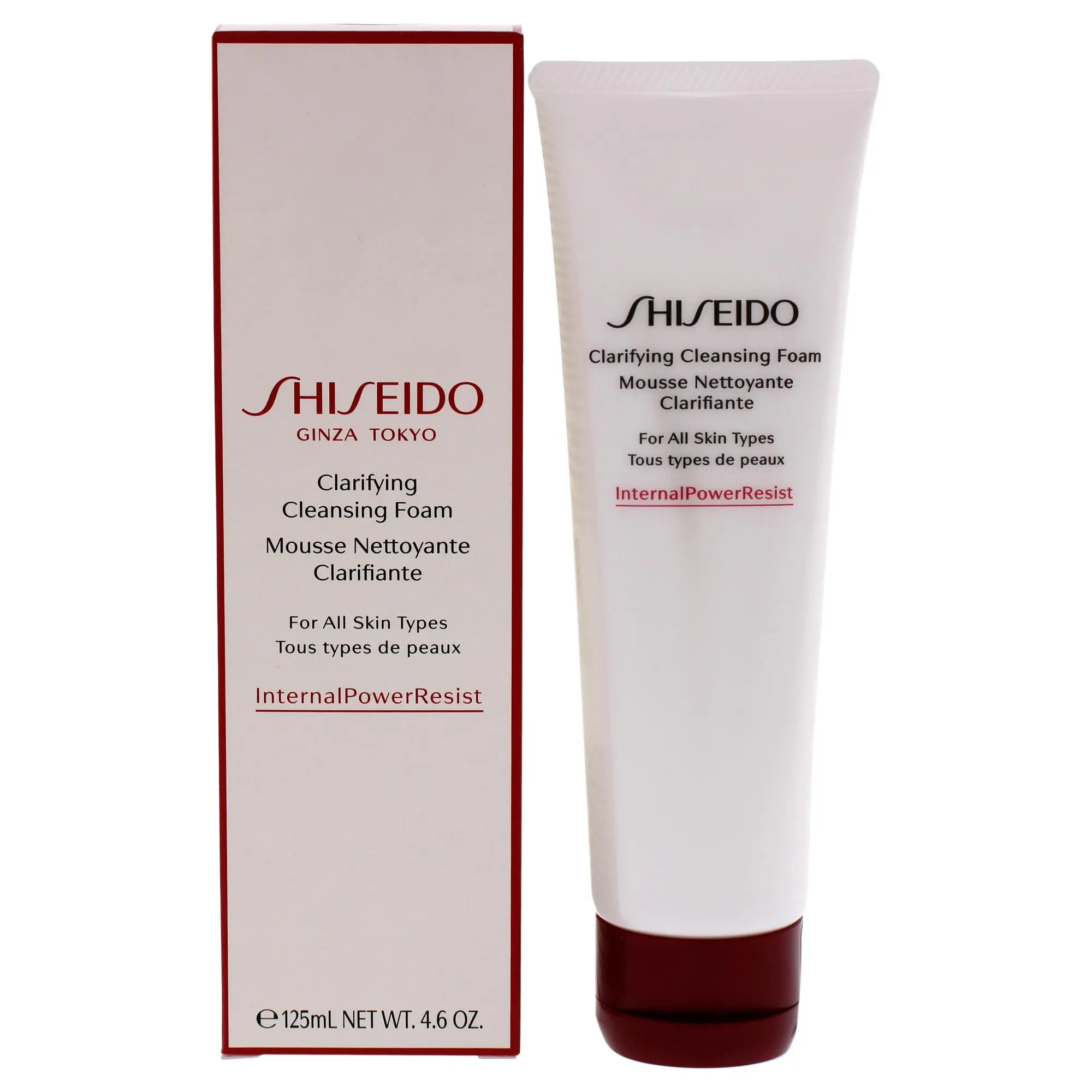 Shiseido Clarifying Cleansing Foam Facial Wash - Unisex, 4.6 oz Skin Cleanser