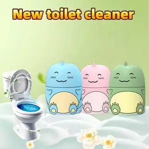 3-pack Toilet Cleaner, Cute Dinosaur-shaped Toilet Tank Freshener, Botanical Formula with Ocean, Jasmine, and Peach Scents, Slow-Release Effect