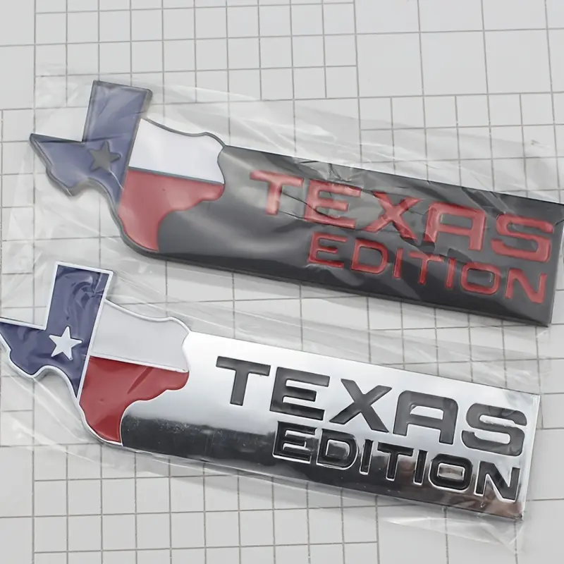 ABS TEXAS EDITION Car Trunk Tail Emblem Badge TEXAS EDITION Motorcycle Bike Truck Car-styling Fender Car Accessories Sticker Decals