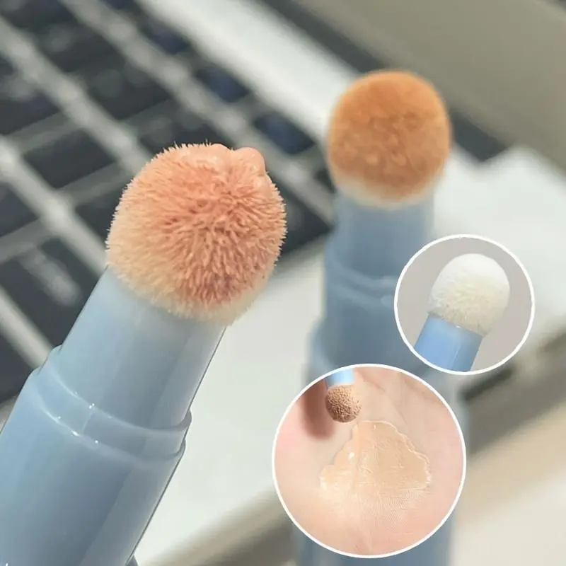HERORANGE Thin Concealer Cream Air Cushion Sponge Head Concealer Pen Brighten Crowns Cover Spots Dark Circles Conceals Blemishes Moisturizing Concealer Hydrating Long Lasting Coverage SPF Makeup Flawless Hydrate Moisturize Moisture