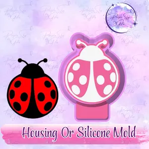 Ladybug Freshie Mold Housing or Silicone Mold