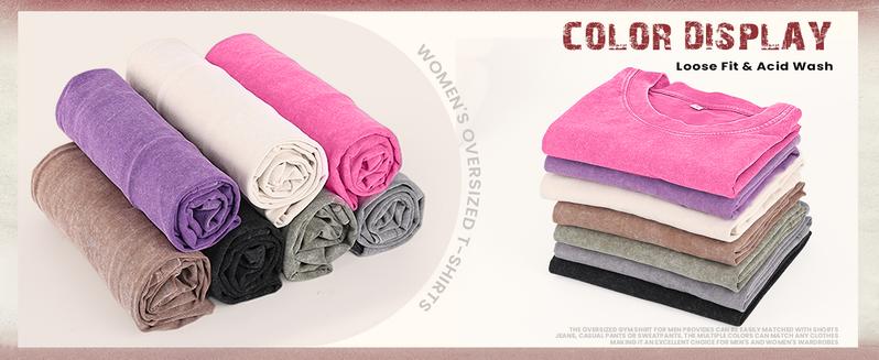 Arssm 4-Pack Unisex Oversized T-Shirts – Acid Wash Vintage Loose Fit Heavyweight Cotton Tees, Baggy Streetwear Tops for Men & Women Arssm 4-Pack Unisex Oversized T-Shirts – Acid Wash Vintage Loose Fit Heavyweight Cotton Tees, Baggy Streetwear Tops for Men & Women