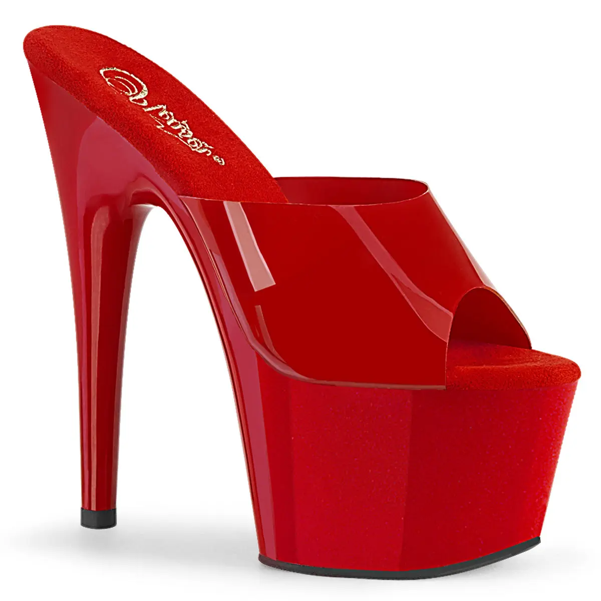 Pleaser Women's Adore-701N Platform Slides - Women's Fashion Footwear, Stylish Minimalist Slip-On Heeled Sandals, 7" High Heel, 2.75" (70mm) Platform, Party Heels, Performance Statement Shoes, Dancers, 2 3/4" Platform