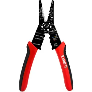 KAIWEETS Wire Stripper 10-22 AWG Wire Splicer Cable Stripper Multipurpose Wire Stripping Tool Electrical Wire Pliers with Screw Cutter