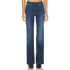 Good American Compression Good Legs Flare Jeans in Indigo