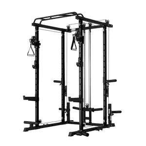 RitFit P3 Power Cage 1200lbs with Smooth Cable System & Aluminum Pulleys Multifunctional Workout Station Home Exercise Machine RitFit P3 Power Cage 1200lbs with Smooth Cable System & Aluminum Pulleys Multifunctional Workout Station Home Exercise Machine