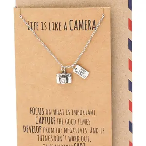 Camera Necklace - "Life is Like a Camera" Inspirational Gift