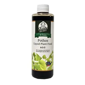 Farmer’s Secret Pothos Liquid Plant Food Fertilizer (8oz) - Super Concentrated - 6:5:3 Ratio - Strengthen Roots and Encourage Growth in All Varieties of Pothos
