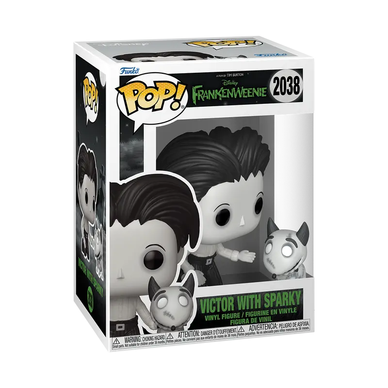 Funko Pop Vinyl Figure Disney Frankenweenie Victor With Sparky 2038