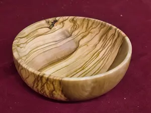 Traditional Italian Olive Wood Bowl - Locally Handmade 5" bowls