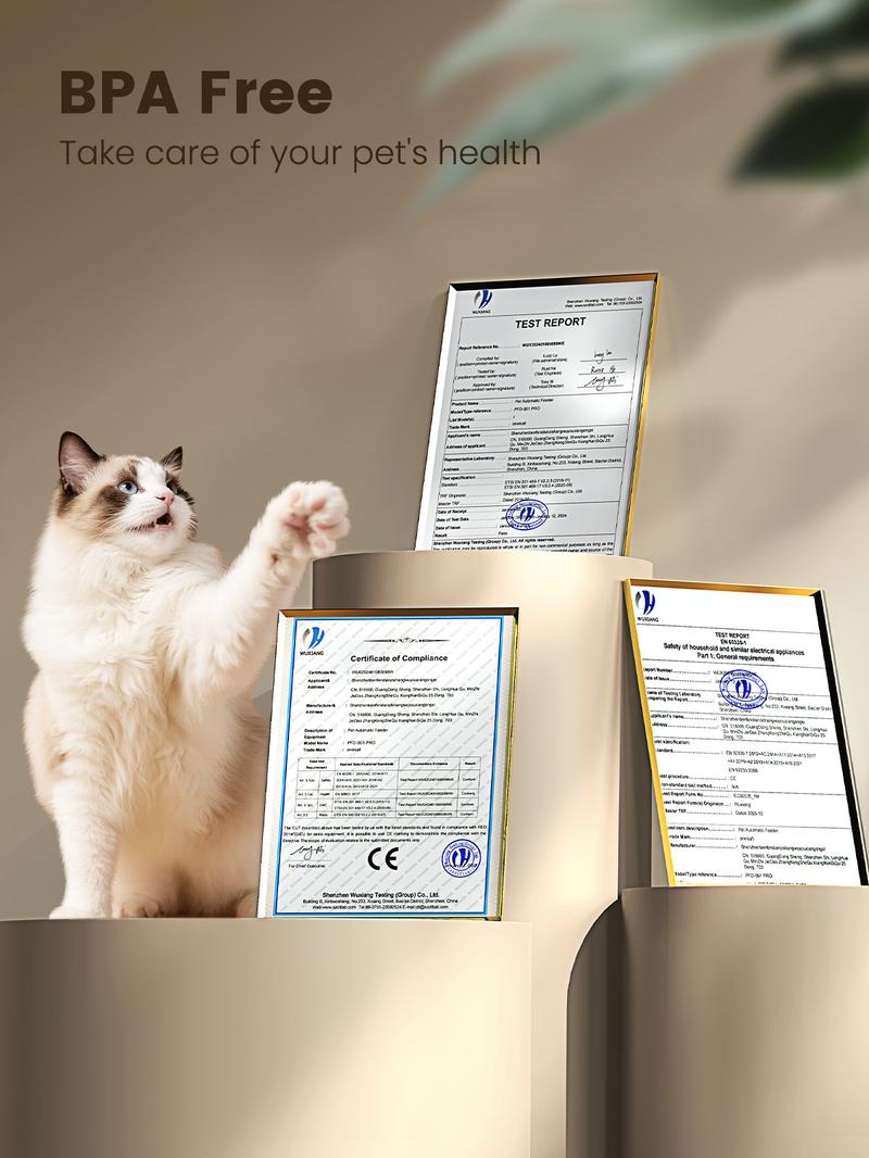 oneisall  Smart  Pet  Feeder, 3.5L Automatic Food Dispenser for Cats, dogs，Small Pets Indoor, Timed and quantitative dry food cat feeder kibble, feeding