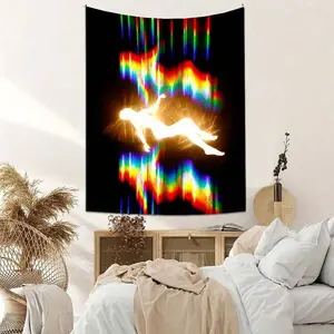 Abstract art print pattern tapestry, interesting Lightweight Decoration wall hanging, dopamine art tapestry, suitable for living room, bedroom, college dorm, trippy room decor， bedroom decor cool stuff for room tapestry mens room decor boys room decor