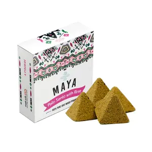 MAYA Palo Santo & Rose Incense Pyramids - 4 Pack