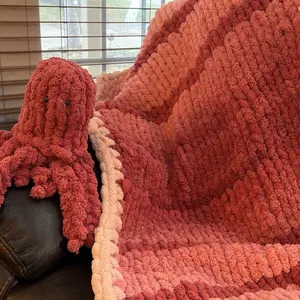 Hand knit Plush Octopus with baby