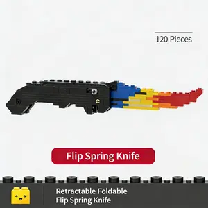 Buildrix 120-Piece Creative Building Blocks Set – Folding Style Collectible Model, Desk Display & Stress-Relief Toy for Teens & Adults