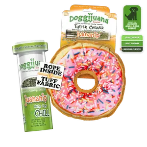 Tuffer Chewer Doggi Duo Bundle - Pink Donut & Juananip