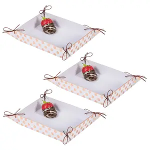 Bulk 12 Pc. Small Copper Foil Polka Dot Treat Trays