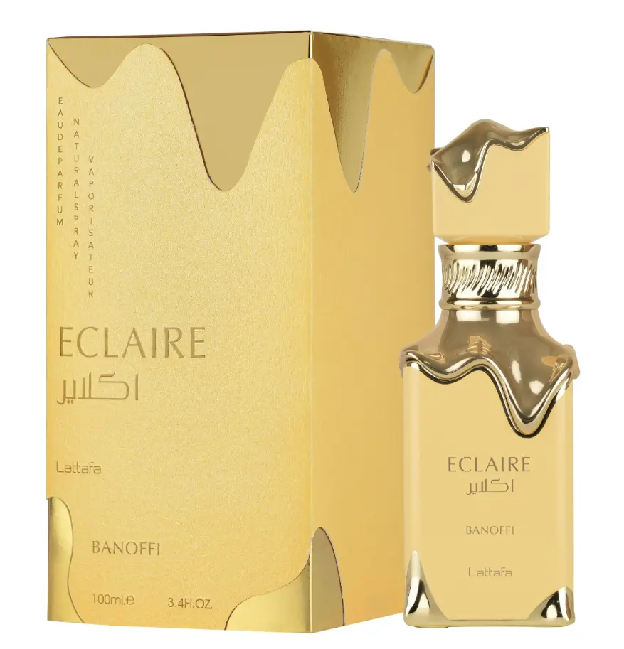 Lattafa Eclaire Bonaffi 100ml Eau de Parfum - Natural Saturation, Banoffi Scent, Vanilla, Whipped Cream, Unisex Daily Wear Fragrance, Single Item Perfume