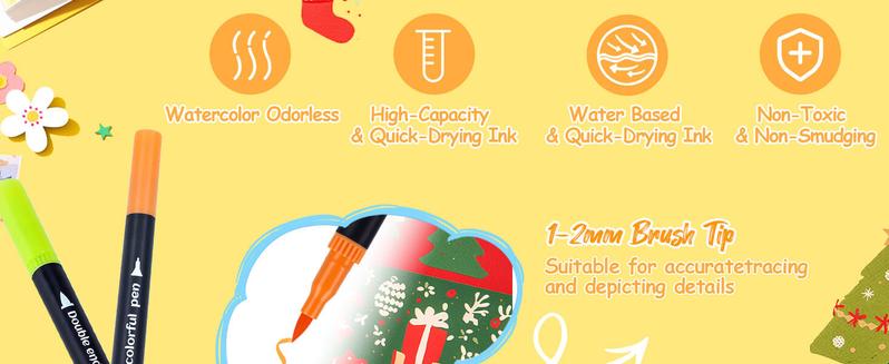 Dual Tip Marker Set Alcohol Artist Markers Marker coloring drawing craft kids stuff for girls school supplies 2025 Brush Pens Diamond Painting