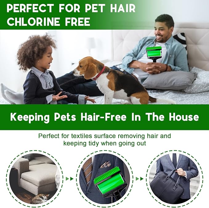 Washable Reusable Gel Lint Roller for Pet Hair, Dog Cat Pet Hair Remover for Clothes, Laundries, Dust Fuzz Fur - Sticky Cleaner - Fur Removal Tool Washable Reusable Gel Lint Roller for Pet Hair, Dog Cat Pet Hair Remover for Clothes, Laundries, Dust Fuzz Fur - Sticky Cleaner - Fur Removal Tool