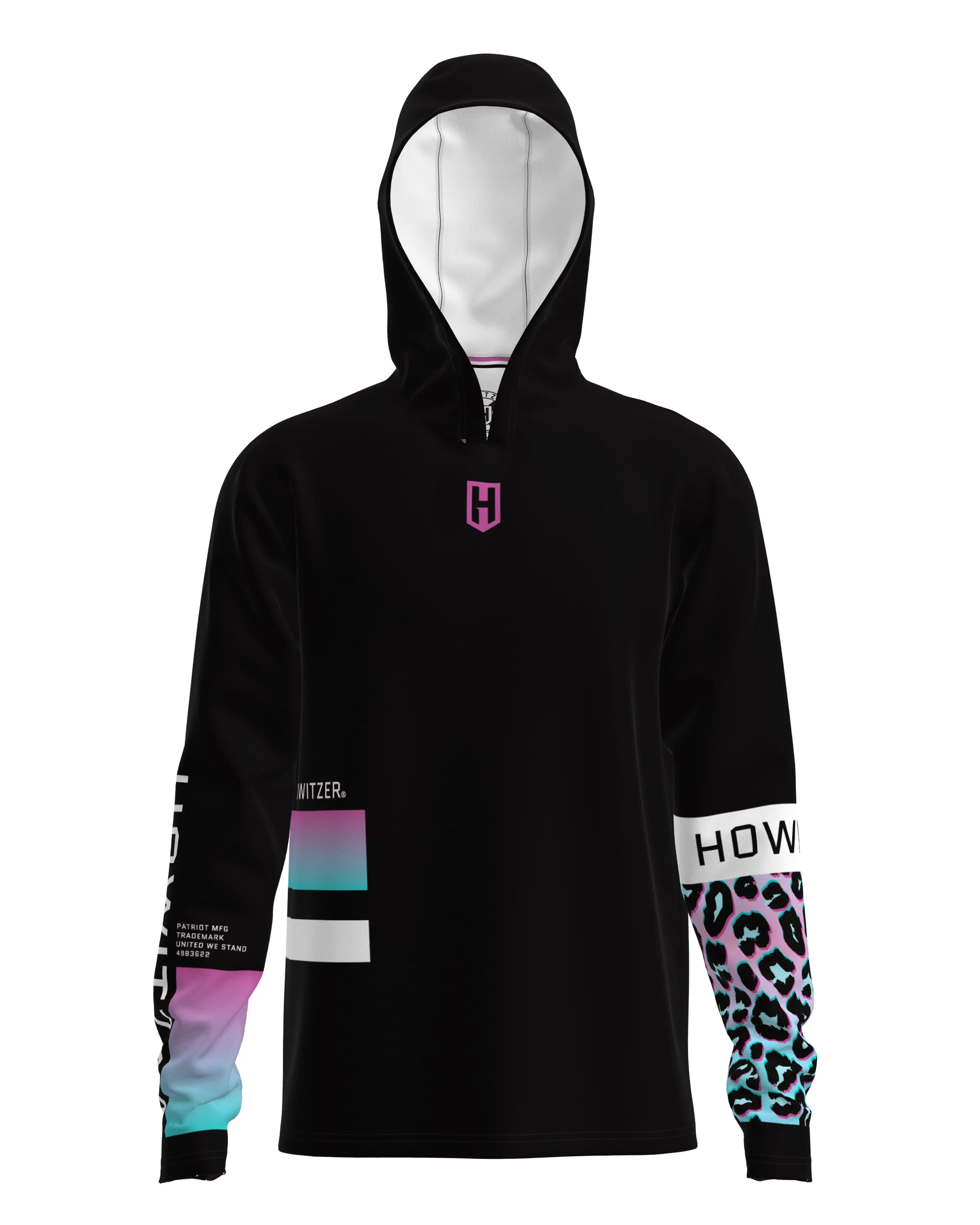 Howitzer Men's After Dark Long Sleeve Performance Jersey - 4-Way Stretch Moisture-Wicking Hooded Pullover, Lightweight Menswear Top