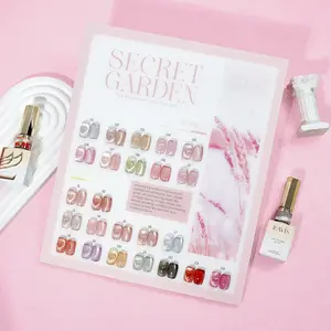 LAVIS Cat Eyes C14 - Set 24 Colors - Gel Polish 0.5 oz - Secret Garden Collection