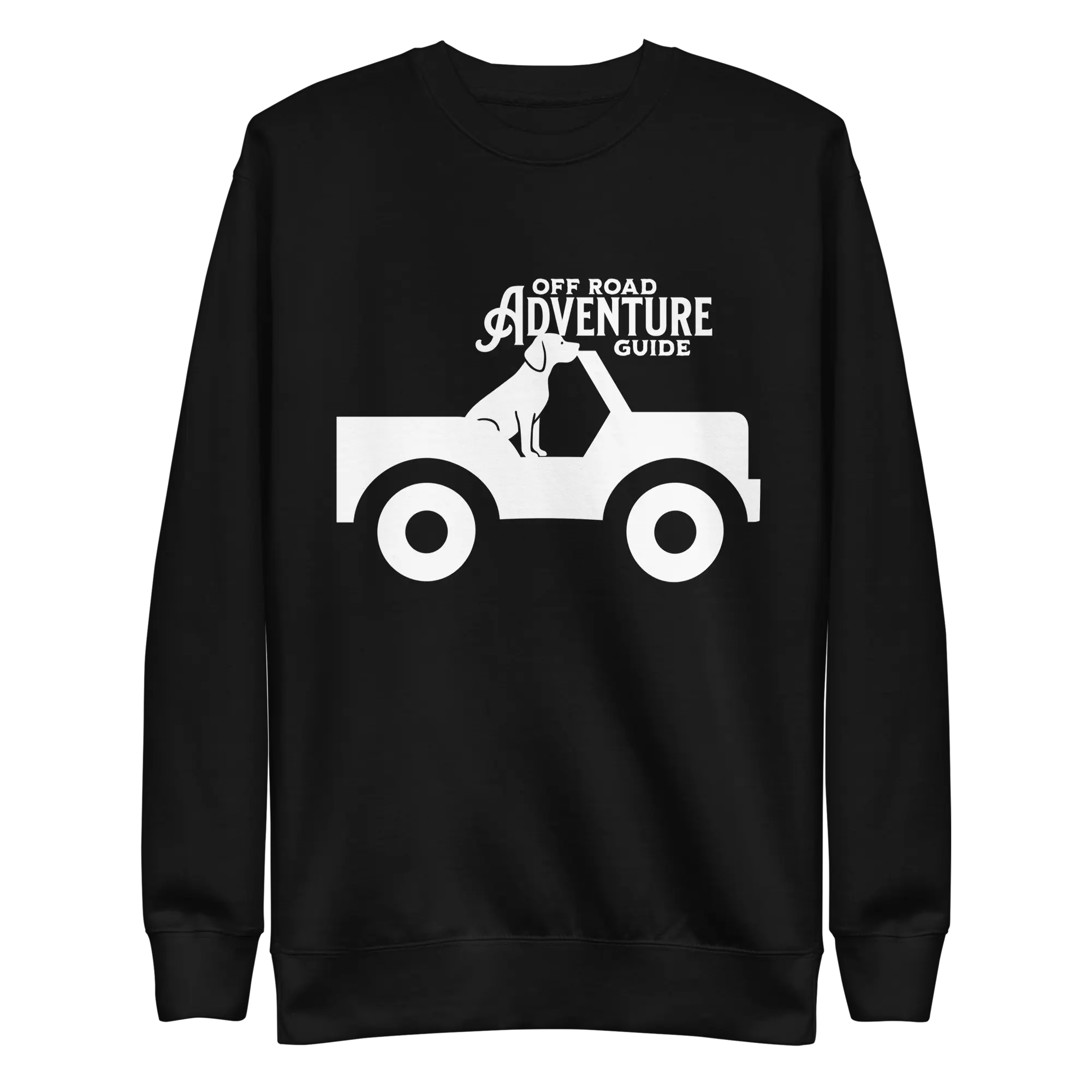 Off-Road Adventure Sweatshirt – Jeep & Dog Lifestyle Crewneck