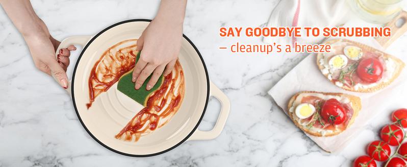 Uniflasy 5QT Enamel Cast Iron Dutch Oven Bread Baking Set with Bread Proofing Basket Scoring Lame & Dough Whisk for Sourdough Lovers