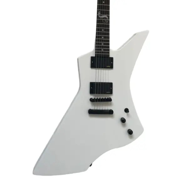 Snakebyte Electric Guitar Active Pickups White Mahogany Body RosewoodFingerboard