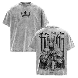 Baldwin IV “The Leper King” Vintage Washed T-Shirt | Crusader King of Jerusalem Tee