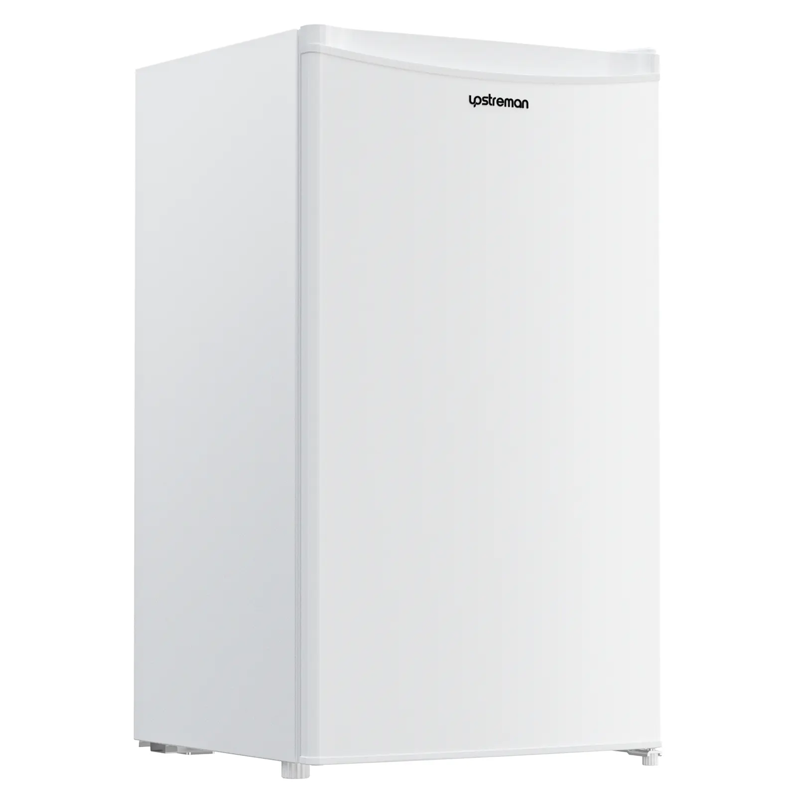 Upstreman mini fridges 3.2 Cu.Ft with Freezer Compact Single-Door Fridge for Dorm Office Bedroom BR321 Adjustable Temp Thermostat Quiet Operation 3 Shelves Crisper Drawer white fridge brands Small pantry drink fridge skincare fridge refrigerator tiktoksho