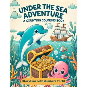 Under the Sea Adventure: A Counting Coloring Book: Learn Numbers 11-20: Trace, Count, and Color Your Way Through the Ocean Paperback – January 17, 2025
