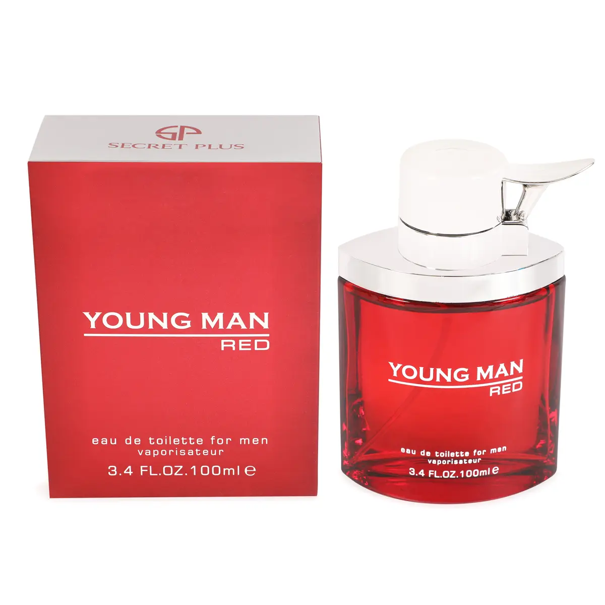 Young Man Red Eau de Parfum 100ml 3.4fl.oz. Perfume for Men