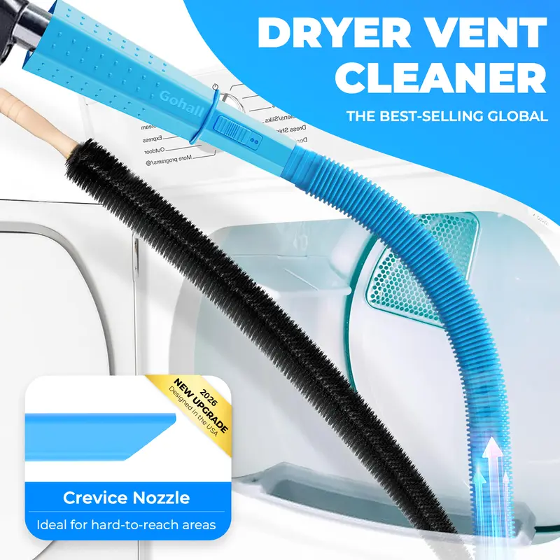 thumbnail image 2 of Dryer Vent Cleaner Kit – Lint Brush & Flexible Hose Attachment For All Vacuums 2 of 3