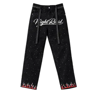 NightRaid “Midnight Inferno” Luxury Rhinestone Denim