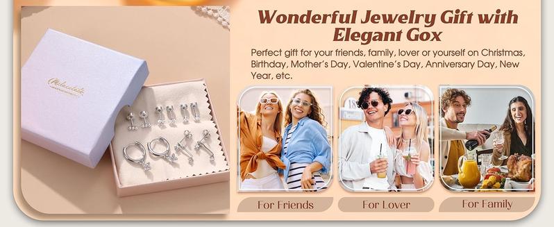 MILACOLATO Hypoallergenic Flat Back Earrings for Women Men, 14K Plated Gold Cartilage Earrings Set for Multiple Piercing, Surgical Stainless Steel Small Hoop Flatback Stud Earrings Stacks Screwback for Sensitive Ears