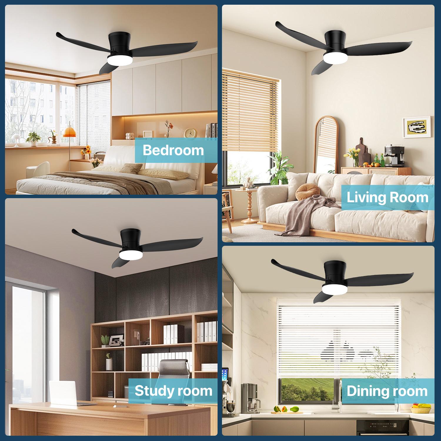 GLITGATE 42 Inch Smart Ceiling Fan with Light and Remote Control - 6 Speeds, Reversible, 1/2/4/8H Timer, 3 Color Temperatures, for Bedroom & Living Room GLITGATE 42 Inch Smart Ceiling Fan with Light and Remote Control - 6 Speeds, Reversible, 1/2/4/8H Timer, 3 Color Temperatures, for Bedroom & Living Room