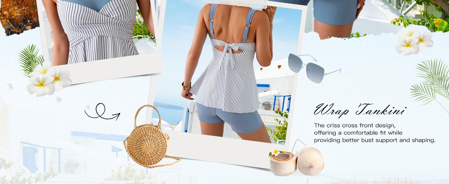 B2prity Tankini Swimsuits for Women Tummy Control Two Piece Modest Bathing Suits Floral Skirt Top with Boyshorts B2prity Tankini Swimsuits for Women Tummy Control Two Piece Modest Bathing Suits Floral Skirt Top with Boyshorts