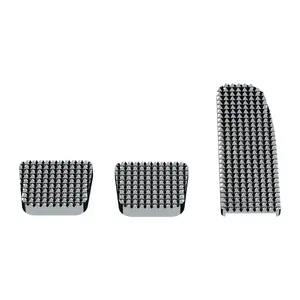 United Pacific – Chrome Billet Aluminum Diamond Pedal Set for Freightliner Cascadia, Coronado and M2 2008 to 2017