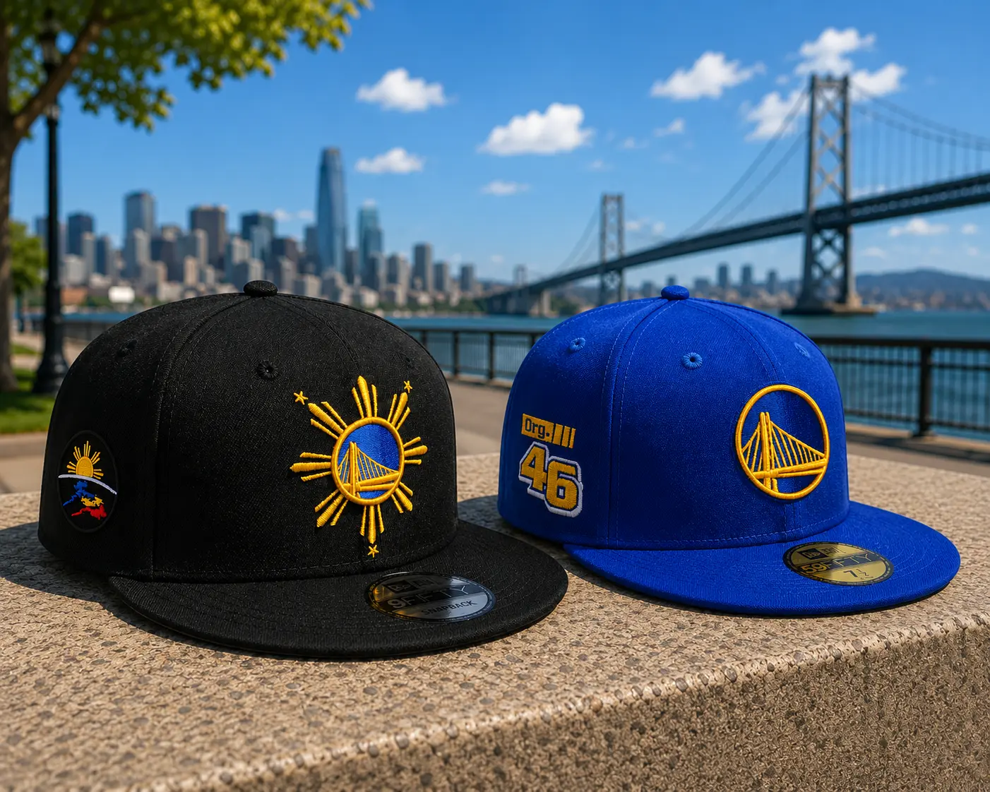 Golden State Warriors New Era Black 59FIFTY Fitted Hat