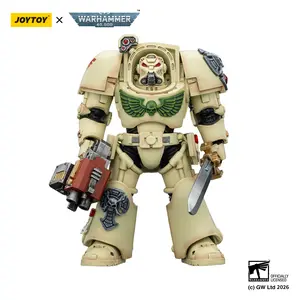 JOYTOY  Warhammer  40k  1/18  Action Figure Dark Angels Deathwing Terminator 1 with Power Sword and Storm Bolter JT03127,summervibes