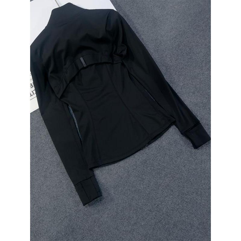 Women's Sculpting Slim Fit Yoga Jacket |     Full Zip Contouring Athletic Jacket with Pockets