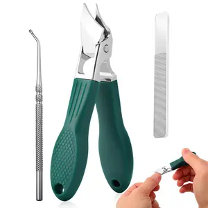 Eagle Beak Beveled Nail Clippers, Splashproof 25° Beveled Edge Nail Clippers, Splashproof 25° Beveled Edge Nail Clippers, Large Opening, Anti-Splash Beveled Clippers for Thick & Hard Nails | Heavy-Duty Manicure Tools for Home Use