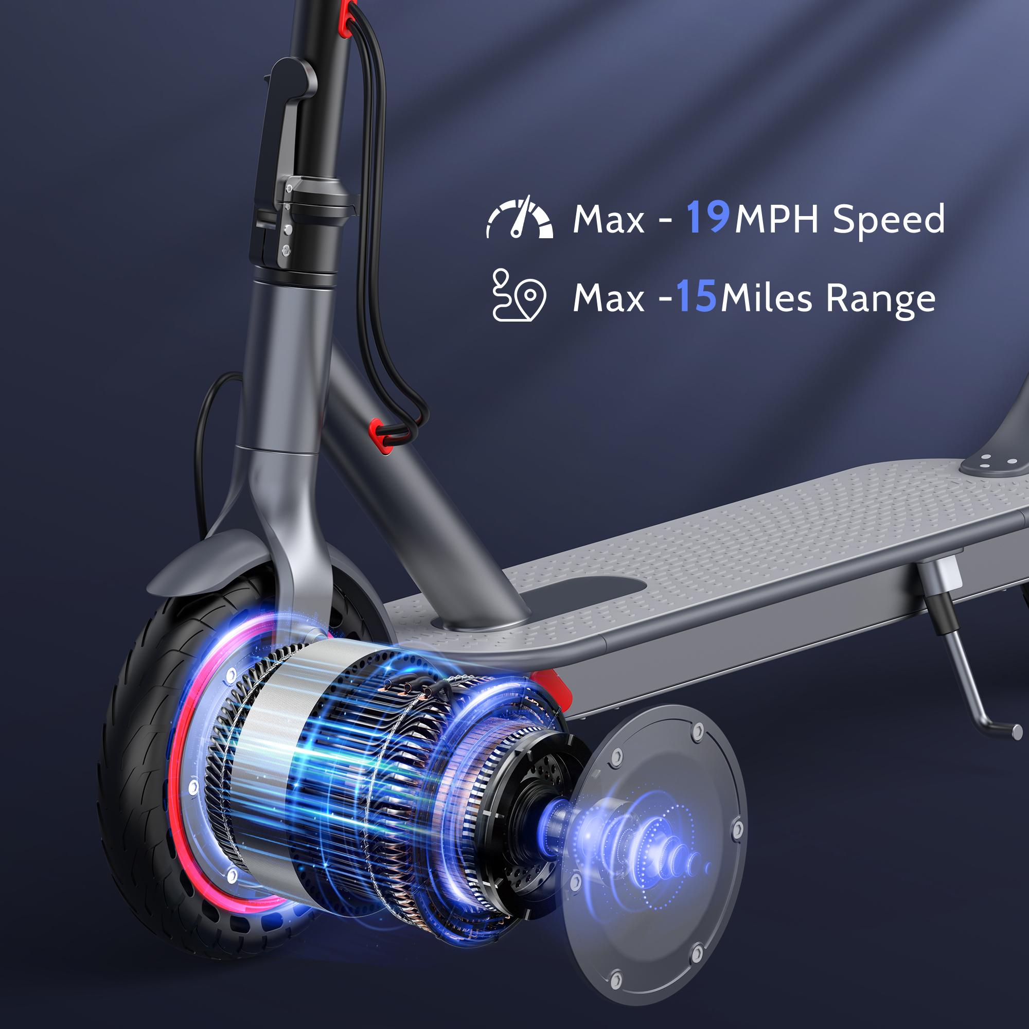 Parent Must-Have! 8+ Electric Scooter 350W Power 19Mph +12-18 Miles Range! Solid Tire + Dual Brakes= SafeFun! Folding + Cruise Control for Family Outings!#KidsElectricScooter