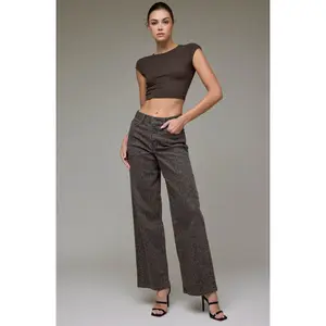 Logan Brown Cheetah Jean