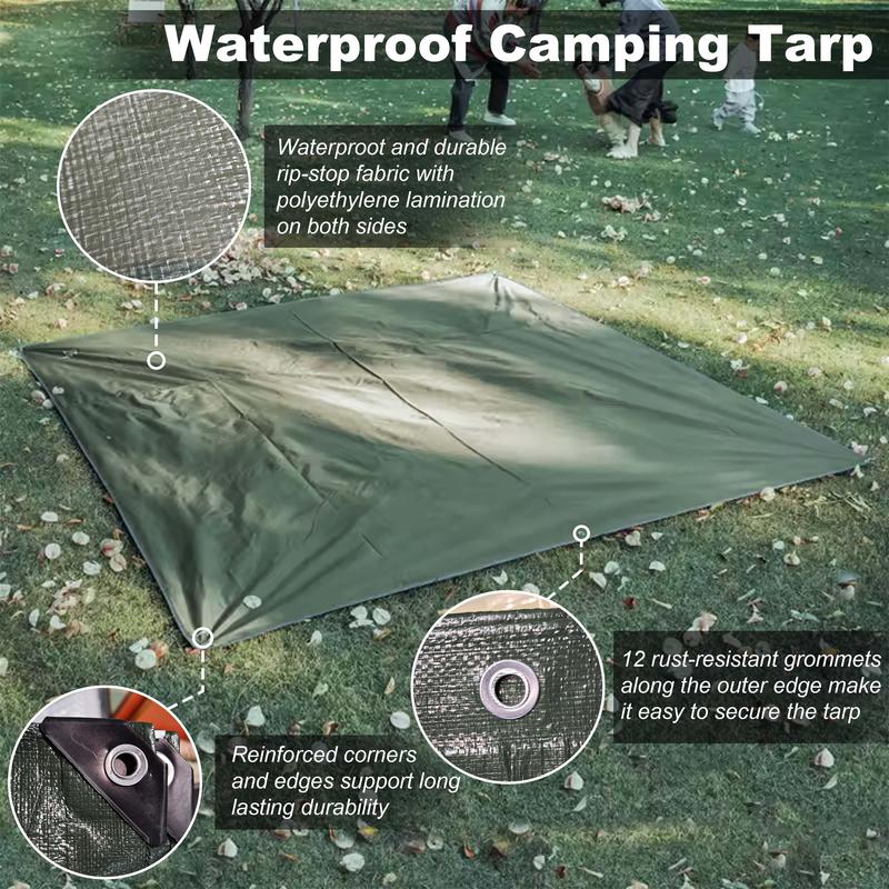 SENLEETO Luxury 129 sq ft Inflatable Camping Tent for 8-10 People Waterproof Blow-Up House with Rainfly Insulated Tents